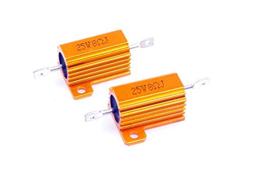 Lm Yn 25 Watt 8 Ohm 5% Wirewound Resistor Electronic Aluminium Shell Resistor Gold (Pack Of 2) #TOP6