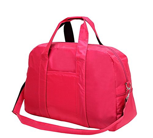 Ecokaki(Tm) Large Capacity Travel Duffle Bags Lightweight Waterproof Gym Sports Luggage Shoulder Messenger Bag For Men Women Hiking Camping Outdoor Climbing Biking Cycling Trekking, Red #TOP2