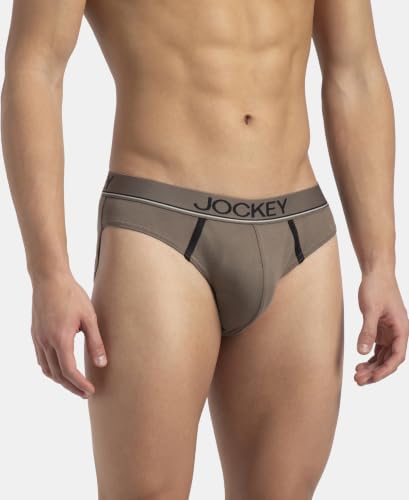 Image of Jockey 8044 Men's Super Combed Cotton Rib Solid Brief with Ultrasoft Waistband