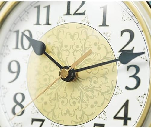 Blue 12 Inch Vintage Mantel Clock with Silent Pendulum Movement. Battery Operated Table Clock for Living Room, Office Desk, Shelf Decor. ABS Shell Sturdy Frame. Quiet Timekeeping. Elegant Home Accent.