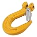 Aexit 1000Kg 7mm Lifting Accessories Bolt Diameter Yellow Steel G80 Grab SLI-p Hook for Grab Hooks Tie Downs