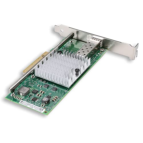 Image of 10Gb PCI-E NIC Network Card with Intel 82599EN Chip, Single SFP+ Port, Compare to Intel X520-DA1, PCI Express X8, Ethernet Converged Network Adapter Support Windows Server /Windows, Linux, Vmware
