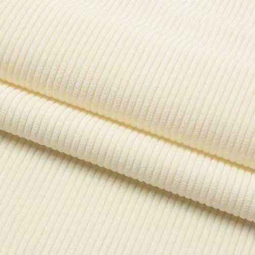 24 Colors Wale Corduroy Fabric Solid Plain Thick DIY Sewing Crafts Materials Ideal for Making Sofa Covers, Pillowcases, Clothing, and Handmade DIY Size (155cm，61.02inch"W ×L“（1m/2m/3m)