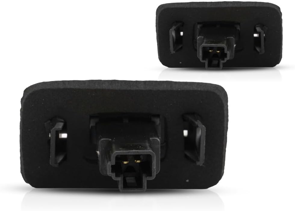 KarParts360 For Toyota Camry 2012 13 14 15 16 2017 License Light Assembly Driver And Passenger Side | Pair | CAPA | Clear Lens | ABS Plastic | With Bulbs | Replacement For TO2870105 | 81270-06031