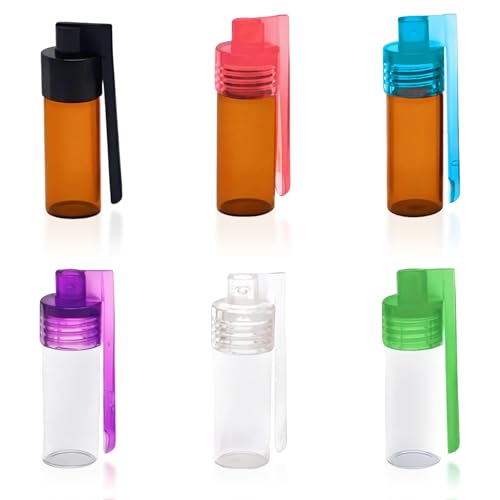 hongliang 6PCS 5ml Mini Spice Containers with Spoon-Leak-Proof & Airtight Portable Travel Spice Dispenser Set for Camping,Outdoor,Kitchen & Daily Use