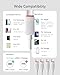 USB-C to Lightning Cable [Apple MFi Certified], Silicone iPhone Fast Charging Cord, Soft & Tangle-Free Charger for iPhone 14/13/12/11, SE, iPad, AirPods - 3 Ft (C to C, White)