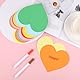 72st Herzförmiges Papier, Papierherzen 9 Farben Herzförmige Karten Groß Herzstanzungen Ausgeschnittene Herzen Papier zum Basteln von Valentinstags Schulbedarf