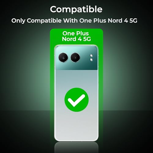 Image of A rtistque Clear Hard Transparent Back Cover Case Acrylic Armor for OnePlus Nord 4 | Anti-Drop | Shockproof TPU Edge | Oneplus Nord CE 4 5g Back Cover - Green