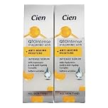 Anti-Ageing Serum CIen with Coenzyme Q10 and Hyaluronic Acid, Pack of 2 (2 x 50ml) - Intense Hydrating Anti-Wrinkle Face Serum for All Skin Types