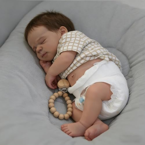 Anano Muñecas Realista Bebe Reborn Niño, 48 Cm Bebé Muñeca Reborn De Silicona Cuerpo Completo De Vinilo De La Vida Real Chicos, Bebé Real Hecho A Mano En Vinilo Suave