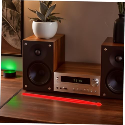 Baquetas prácticas de plástico para batería, rojo miniatura 7