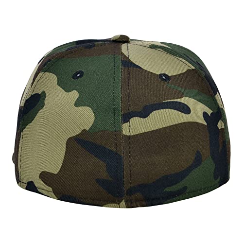 Image of Lids Blank Premium Full Court w /Colored Under Visor Fitted Cap