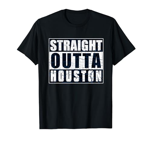 Vintage Houston Straight Outta Houston Hometown Pride T-Shirt