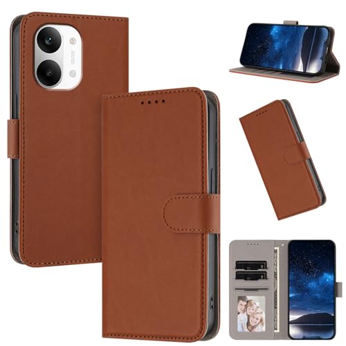 �X�}�z�P�[�X �Ή��@�� for Redmi Turbo 5 Max,�Ή��@�� for Xiaomi Poco X8 Pro Max �}�O�l�b�g�J�� �E�H���b�g �J�[�h�X���b�g �t���b�v�X�^���h �L�b�N�X�^���h�t���X�}�z�P�[�X Brown