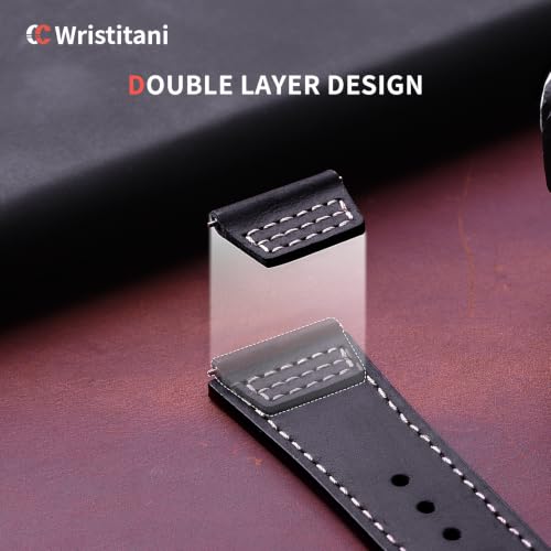 Image of Wristitani Leather Strap for Samsung Galaxy Watch Ultra /9 /8 /7 /6 /5 /4