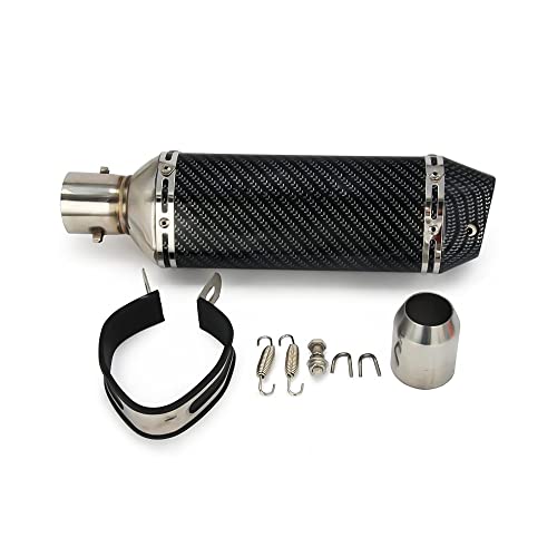 JFG RACING Slip On Exhaust Motorcycle Muffler Pit Dirt Bike Exhaust ATV Muffler,1.5-2" Universal for Street Bike Pit Bike Scooter by JFG RACING - Image 2