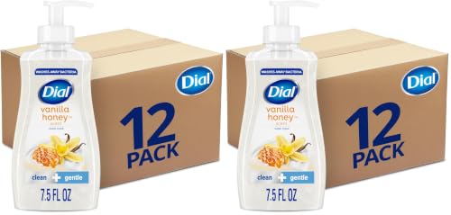Dial Liquid Hand Soap,Vanilla Honey,7.5 fl oz,(Pack of 24) - image 1