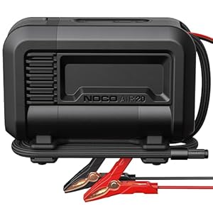 NOCO AIR20 UltraFast 20A Tire Inflator, 12V Portable Air Compressor Pump, Rated at 100 PSI, Inflates Tires from 0-40 PSI in 2.5 Minutes with a Digital Gauge, Smart Pressure and Auto-Shutoff