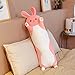 Cartone Animato Animali Lunghi Peluche Squishy Amico Addormentato Roba Gatto Coniglietto Maiale Volpe Dinosauro Bambola Unicorno Regalo di Natale 70/90/120 cm Coniglietto Rosa 90cm