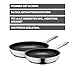 Silit Calabria Pfannen Set Induktion 2-teilig, 2 Bratpfannen 24, 28 cm, polierter Edelstahl, Antihaftversiegelung, backofengeeignet, wärmereduzierender Griff, breiter Schüttrand, induktionsgeeignet