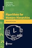 Algorithms for Memory Hierarchies: Advanced Lectures (Lecture Notes in Computer Science (2625))