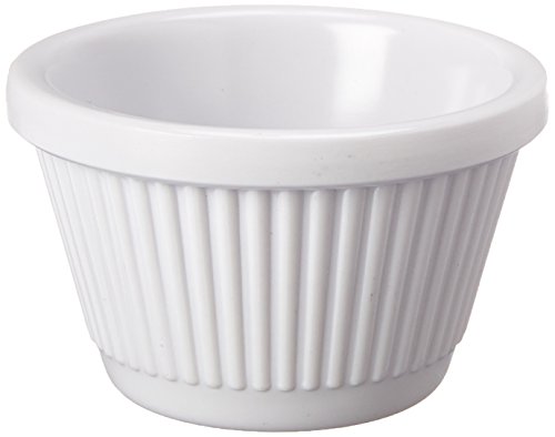 2 oz. Fluted Plastic Ramekin (Bone)
