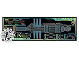 Babylon 5 - Earth Alliance Station - 36x11.75 inch Print