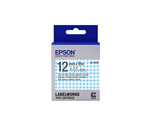 Epson LabelWorks Standard LK (Replaces LC) Tape Cartridge ~1/2