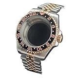 LuxeMetals Cassa -'orologio da 40 mm con rotazione bidirezionale e vetro zaffiro for movimento NH-34, impermeabile 5 BAR(58)