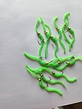 Squirmy Wormy San Juan Worms, Green, 12 Pack Fishing Flies (12)