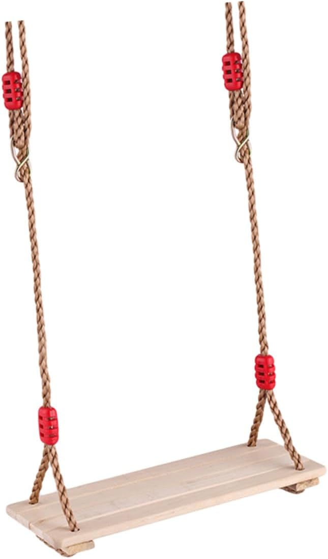 VANZACK Indoor Outdoor Swing Set Wooden Swing for Boy Girl Adults Safe for Backyard Play