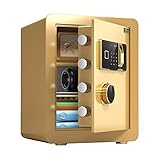 SWENEEN Tresor, Tresor, Fingerabdruck-Passwort-Safe mit privatem Innenschrank, Sicherheits-Schranktresor, Doppelalarm, für Zuhause, Büro, Stil 1