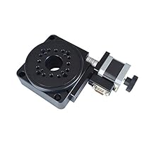 Electric Rotating Machine Optical Rotating Platform Motorized Rotation Stage 100mm Bearing Scale PX110-100 Worm Gear Ratio 901