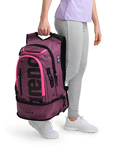 Image of Arena Fastpack 3.0 Sporty Backpack for Swimming, Sea, Gym and Sports, Water-Repellent Travel Bag with Padded Shoulder Straps, Shoe and Wet Clothes Compartment, 40 litres