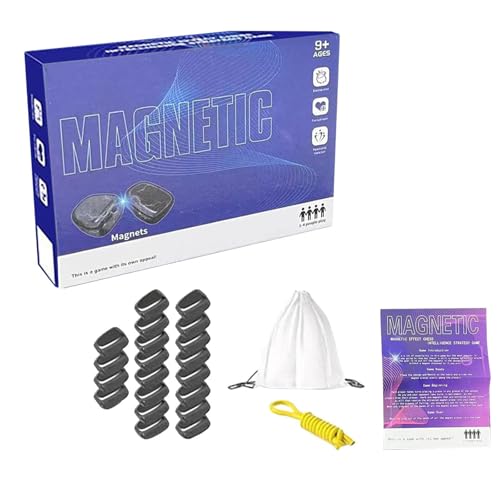 Magnetic Game,Magnetic Chess Game-Logic Training Board Game for Kids,Magnetic Chesss Set with 20 Pieces Chess,For Birthdays And Family Gatherings Parties(A4)