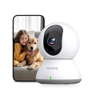 blurams Pet Camera 2K, Dog Camera, Indoor Camera 360°, Home Security Camera for Pet/Dog/Baby, IR Night Vision, Motion Detection, 2-Way Talk, Cloud&SD(2.4GHz Only)