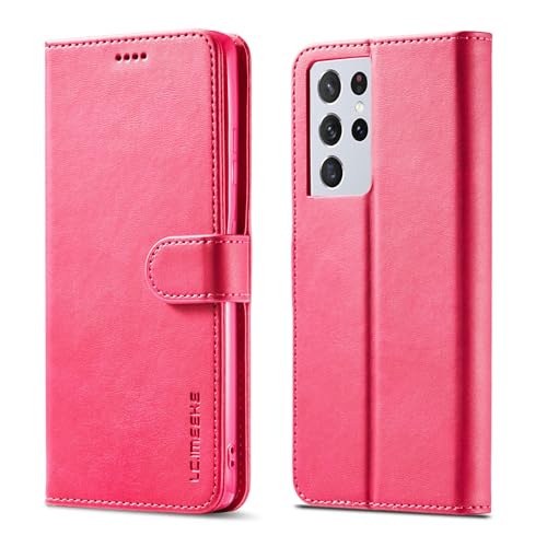 Coque portefeuille compatible Samsung Galaxy S21 Ultra étui antichoc porte-carte