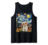 Moderne Kunst Gemälde Van Gogh Sternennacht Shih Tzu Tank Top
