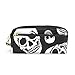 Produktbild Coole Hipster Smiley Zuckerschädel Stift Schreibwaren Tasche Kosmetische Make-up Tasche Bleistift Fall Tasche Geldbörse Marienkäfer für Student Boy Girl Reißverschluss