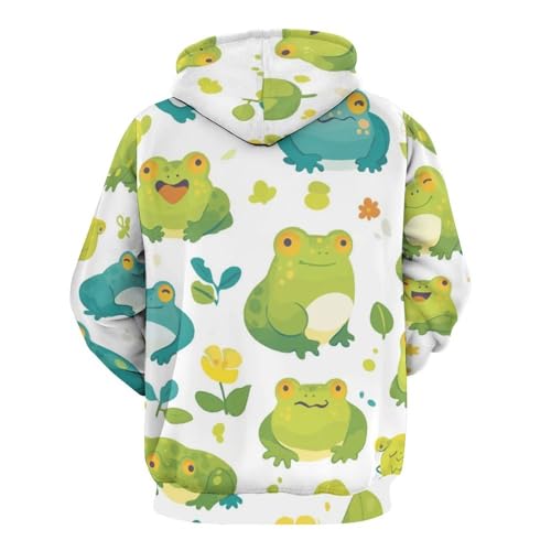 Pullover grenouille bleu vert pour rester au chaud avec style - 4