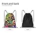 PRTYABS Fashion Funny Retro 80s 90s Drawstring Backpack Bags Sack Pack Tote Sport Backpack Bag for Gym,Traveling,Yoga