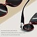 Joopin Big Sunglasses Oversized Trendy Large Black Red Sun Glasses Polarized UV Protection Rectangle Shades for Woman Ladies Rhinestone Sunnies
