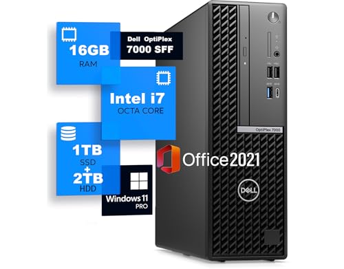 DELL OptiPlex 7000 SFF ��12���� i7 ������ 16GB / SSD:1TB+HDD:2TB/Windows11 Pro/MS Office2021/USB3.1/Type-C/DVD/4KHDR�Ή�/DP/WIFI�EBluetoo