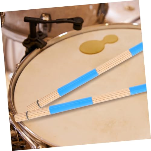 Sosoport 1par Bundle Varillas profesionales de madera para jazz y música folk, y pinceles de percusión fáciles de usar con agarre cómodo para principiantes miniatura 6