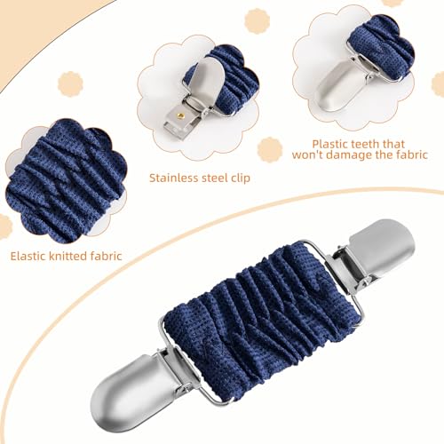 Image of 6 Pieces Dress Clips Back Cinch Set,5.5inch Scarf,Sweater,Clothes,Shawl,Retro Cardigan Collar,Travel Hat,Dress Shirt Brooch Clip for Women Girl Decor