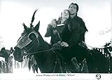 Vintage photo of Joanne Whalley and Val Kilmer in the movie'Willow'