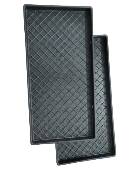 WE Hydroponics Microgreens Tray Pair - Set of 1 Pair, 1 Tray with Holes and 1 Tray Without Hole, Thick Reusable, Black (1 Pair) (B09ZBNQP26) Amazon Price History, Amazon Price Tracker