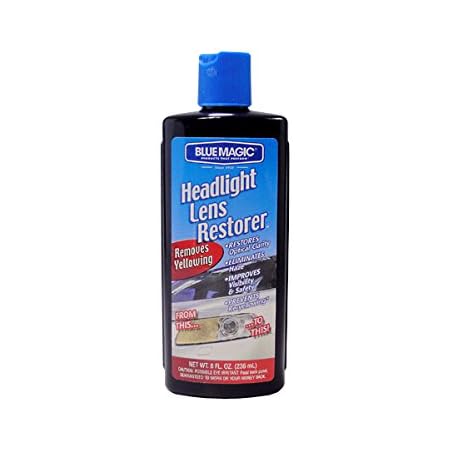 Amazon ヘッドライトレンズクリーナー236ml 自動車ヘッドライトカバーのくもりや黄ばみを消す ヘッドランプカバー磨き ライト部の汚れ落とし 洗車 お手入れ用品 車 バイク