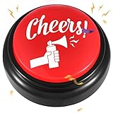 Party Button with Sound Cheers Air Horn Sound Effect Button Noise Maker Buzzer for Office Sporting Event Dance Party Classroom Desk Toy Gag Birthday Gift Gadget for Teens Dj Hype