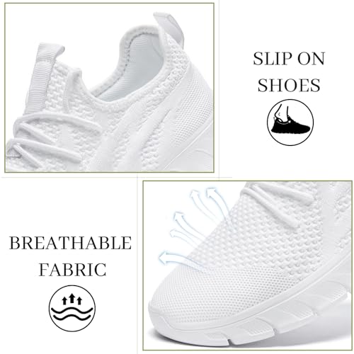 Image of Running Shoes for Women Slip On Tennis Walking Sneakers Sport Fashion Casual Workout Gym Athletic Hiking Nurse Non Slip Lightweight Breathable Trainers